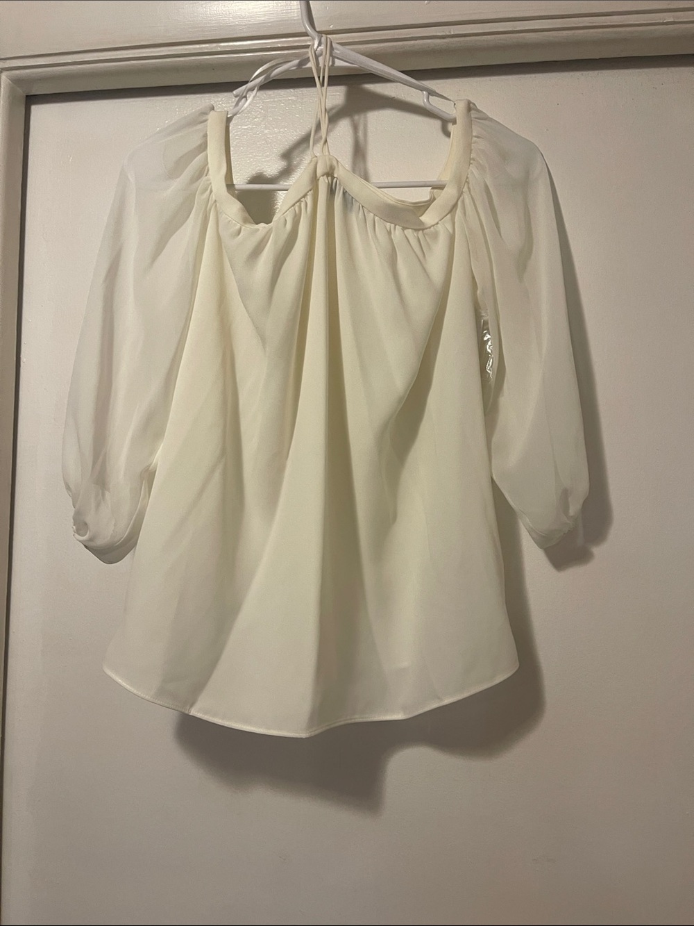 1state cream blouse size small